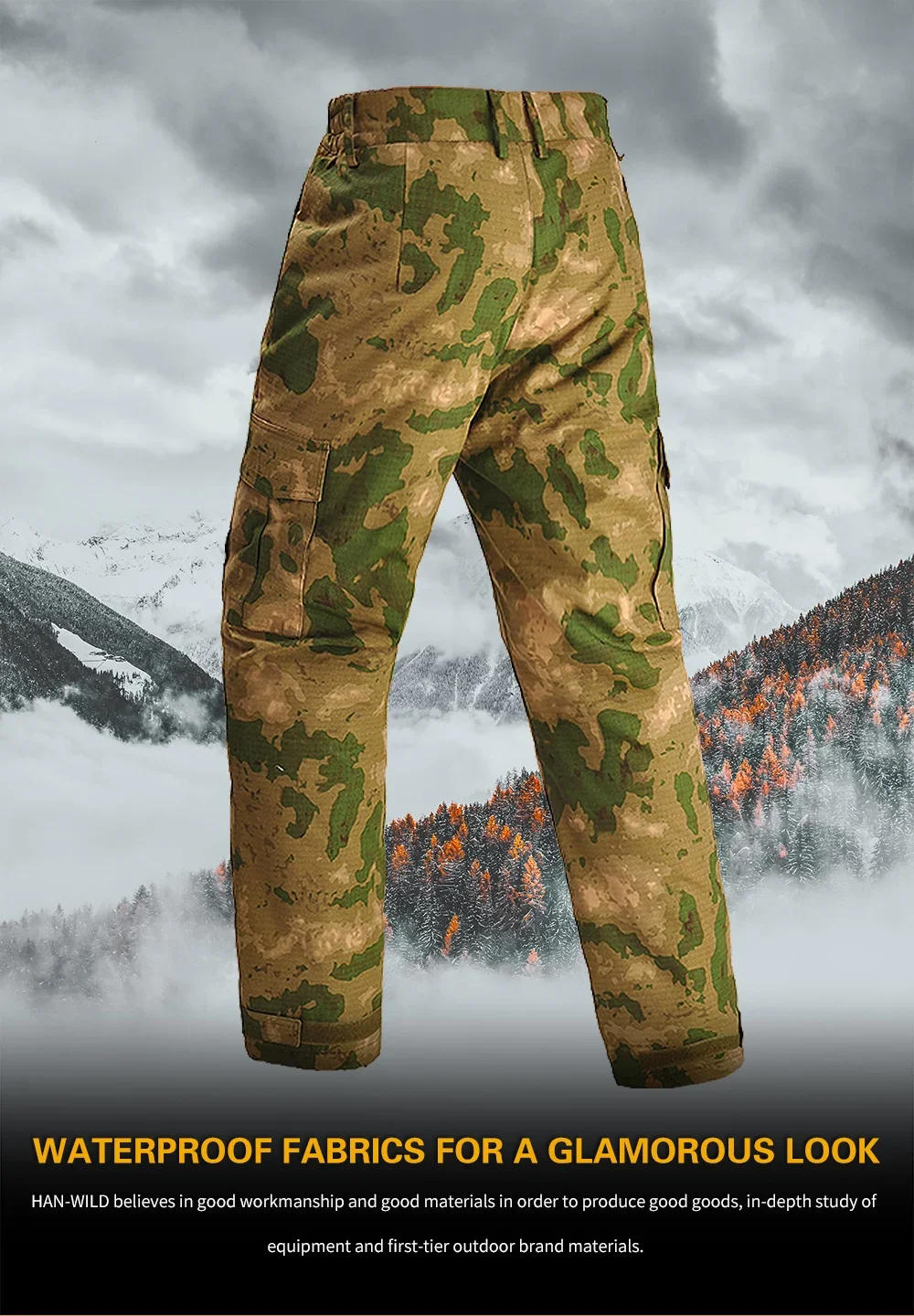 Description Picture 6 of itemWinter Men Climb Clothes Tactical Pants Heating Warmth Pants Combat Cotton Trousers Softair Clothing Thermal Hiking Hunt Pants