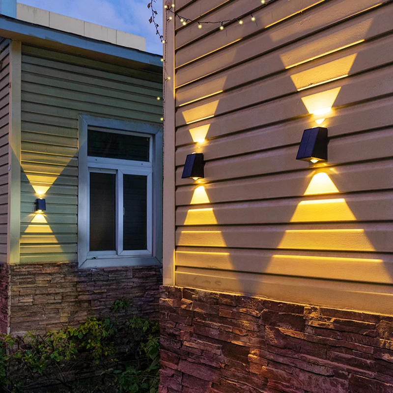 Description Picture 3 of itemLED Outdoor Solar Wall Light Garden Villa Courtyard Porch Landscape Decorative Lamp Up And Down Luminous Wall Washer Lights