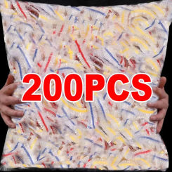 Plastic Disposable Food Cover Colorful Elastic Wrap Fruit Food Covers Fresh-keeping Lid Bowl Plate Kitchen Packaging Storage Bag