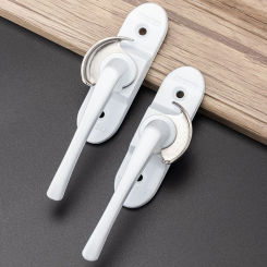 Long Handled Crescent Shaped Lock Plastic Steel Aluminum Alloy Sliding Door And Window Safety Anti-theft Lock Buckle