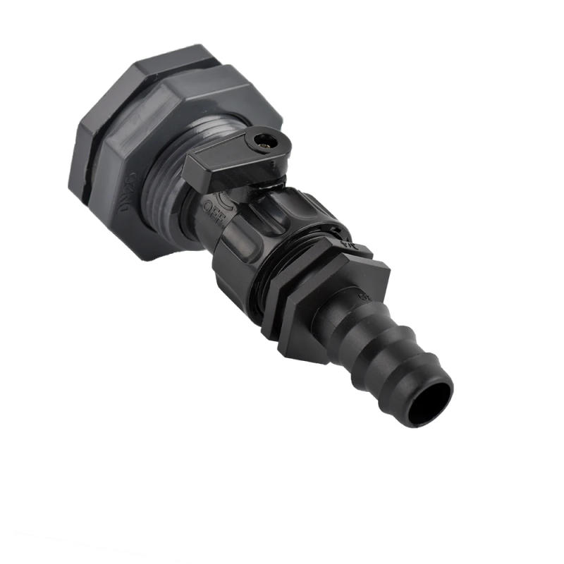 Description Picture 6 of itemPVC Bulkhead Fitting PE Pipe Connector For Rain Barrel Garden Hose Adapter Spigot Kit Water Tank Gallon Drain Bucket 1Pc