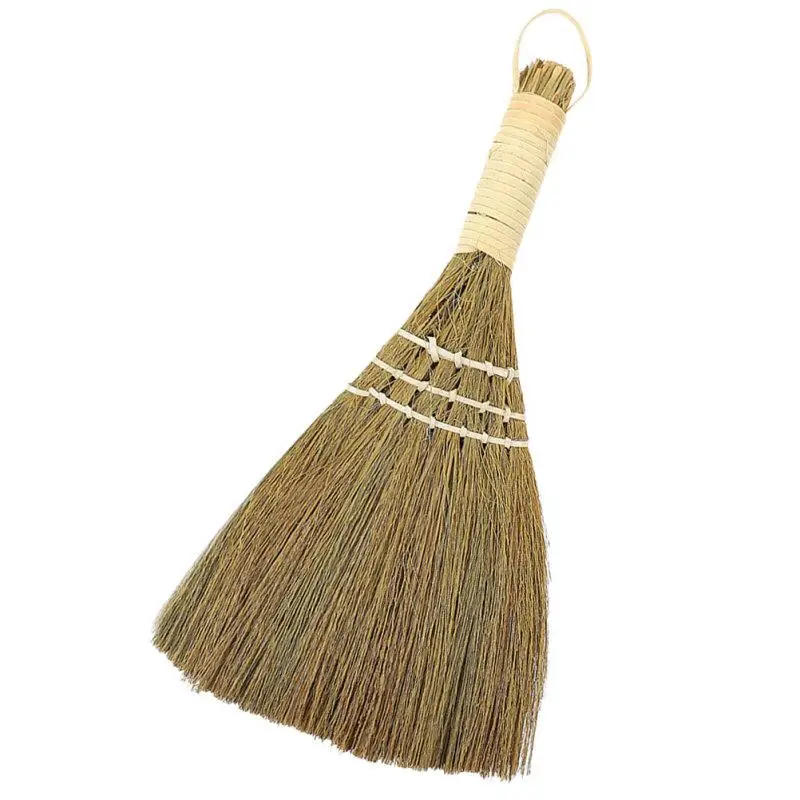 Description Picture 3 of itemOutdoor Broom Palm Broom Small Natural Whisk Broom Retro Vietnamese Sweeping Broom Desk Cleaning Brush Courtyard Garage Lobby
