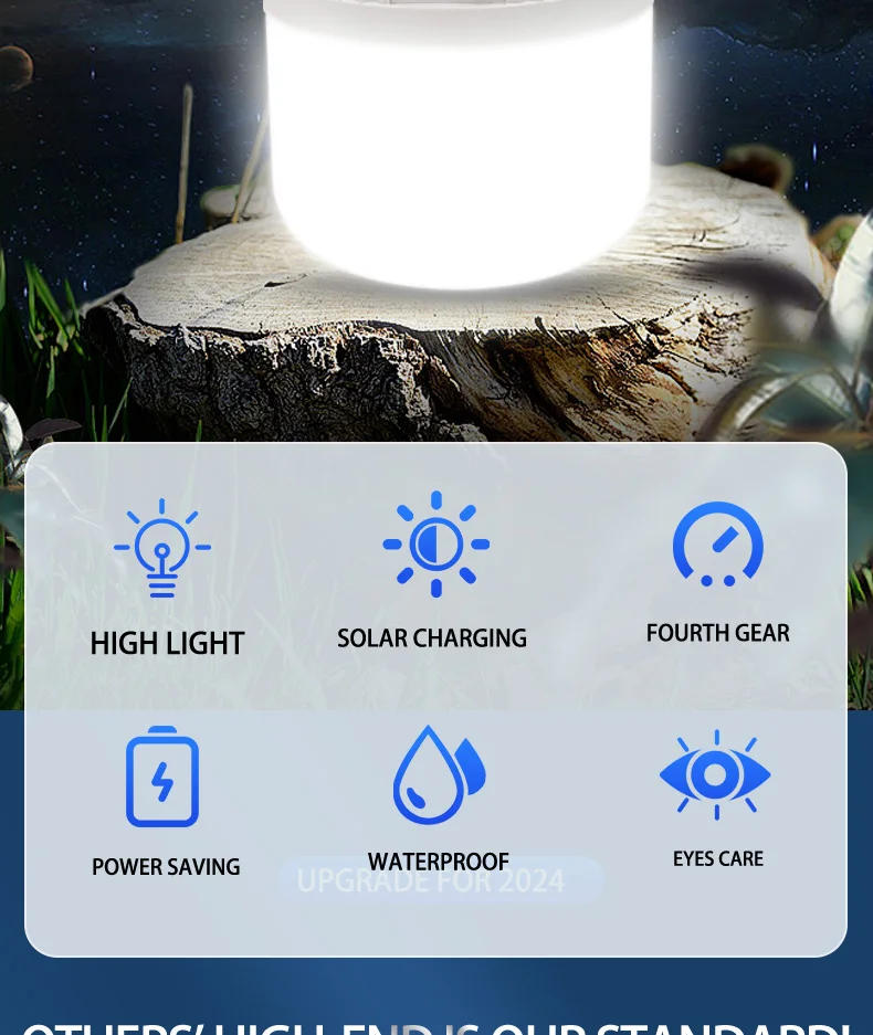 Description Picture 4 of itemOutdoor Solar Lights Rechagable Remote Control  Ultral-long Battery Life Fishing Lamp Solar or Usb Charging  Solar Wall Lamps