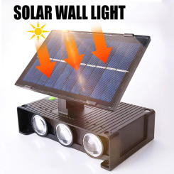 Solar Wall Lamp Outdoor Decoration Garden Courtyard Household Wall Lamp Waterproofing Down Lighting Outdoor Decorative Wall Lamp