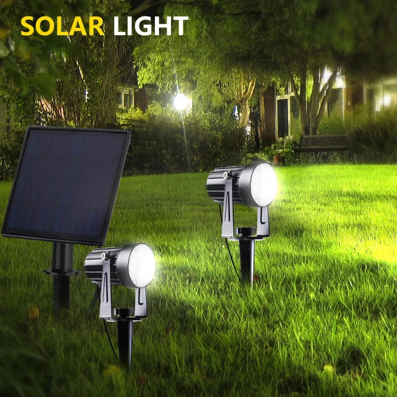 Description Picture 5 of itemNewest 3000K/6000K/RGB Solar LED Light Outdoor Solar Spotlight Solar Garden Light Outdoor IP65 Waterproof Lawn Lamp Wall Light