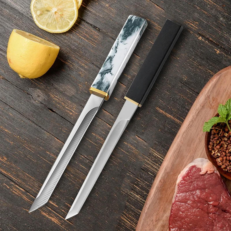 Description Picture 5 of itemStainless Steel Cleaver Meat Fruit Fish Knife Professional Kitchen Knives Hand Forge Boning Butcher Knife Utility Knife BBQ Tool