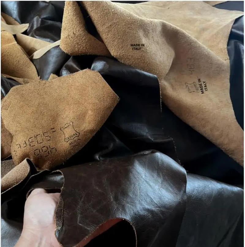 Description Picture 6 of itemFree shipping.Retro Brown navy thick winter warm leather outwear.Men vintage tanned cowhide jacket.plus size thick leather coat