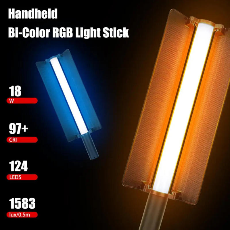 Description Picture 5 of itemLUXCEO P520 RGB LED Stick Video Light 2500K-6500K Photography Light Handheld Studio Photo Lamp Portable Camera Light for Tiktok