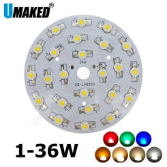 1/3/5/7/9/12/15/18W LED Star HIGH POWER with Aluminum Base Plate Radiator, LED Board Panel Circular diy lamp lighting board SMD