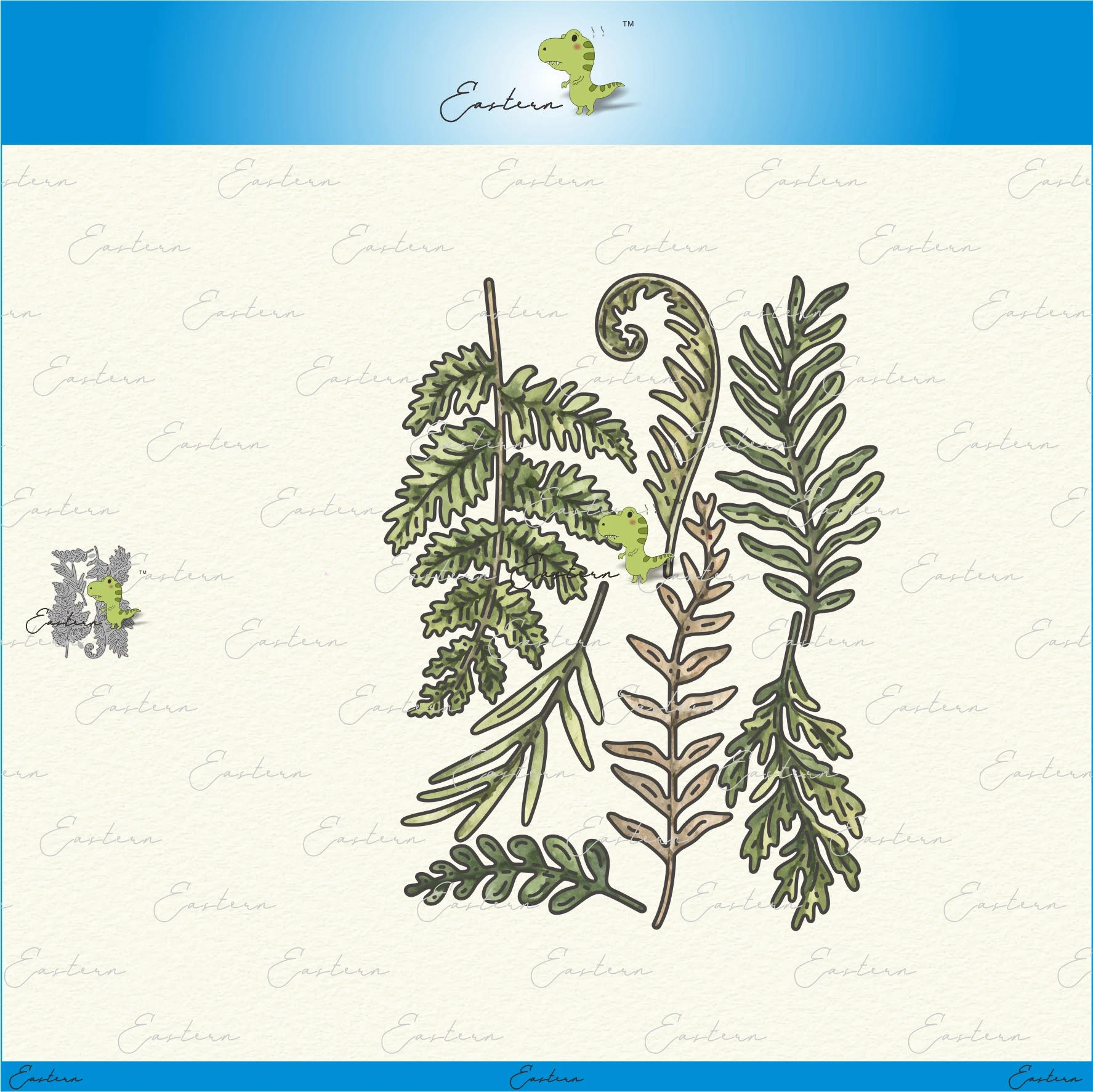Description Picture 2 of itemBotanical Ferns Die Set metal cutting dies 2023 new DIY molds Scrapbooking Paper Making die cut crafts Printed Sheet