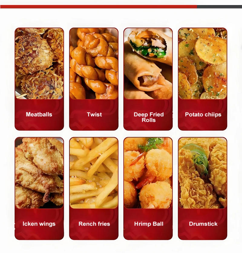 Description Picture 5 of itemElectric Oil Fryer Pot Large Capacity Stainless Steel Electric Fryer for Fried Skewers Dough Sticks and Chicken Wings