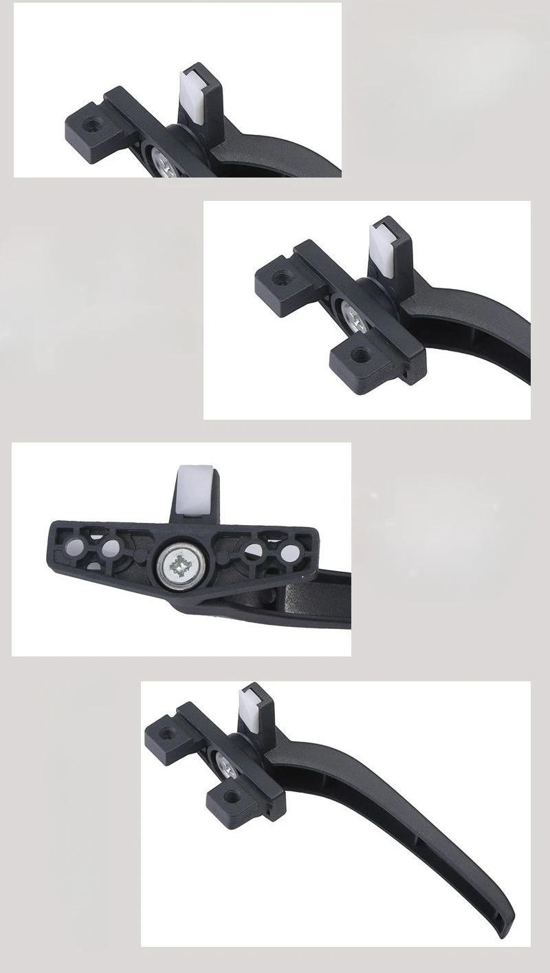 Description Picture 2 of item2PCS aluminum alloy 38 50 type window handle seven shaped left and right handle sliding glass door and window lock buckle