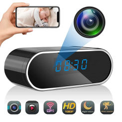 Mini Camera Clock HD 1080P Wireless WiFi Camera Control IR Night Vision View DVR Camcorder Home Surveillance Monitor Video