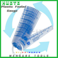 21 Blades Feeler Gauges Metric Measurement 0.05-1.0-1.5-2.0mmThickness Gap Metric Filler Feeler Gauge Plastic Measuring gap gage