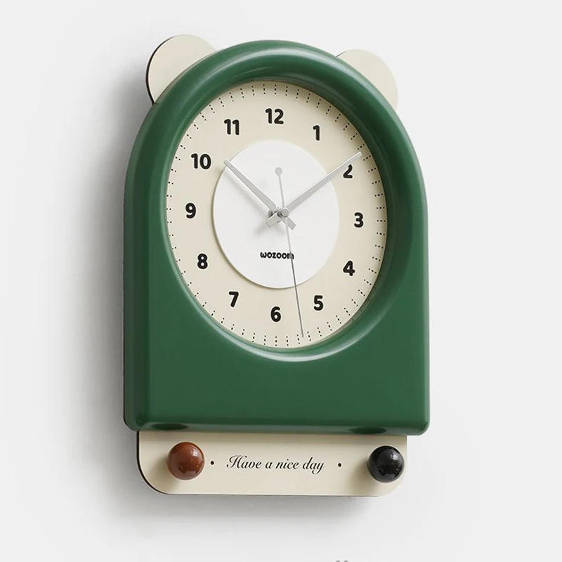 Description Picture 4 of itemCute Wall Clock Vintage Home Interior Decoration Clocks Nordic Living Room Accessories Wall Clock Elegant Gift Ornaments Clocks