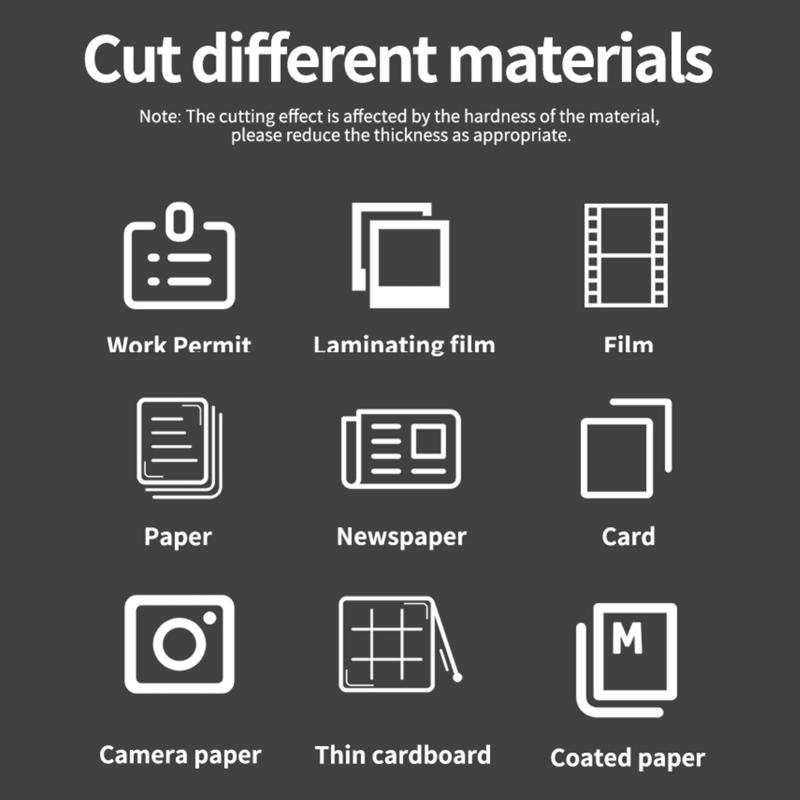 Description Picture 6 of itemJIELISI Mini Paper Trimmer Guillotine Cutter A4 Cut Length Desktop Paper Cutting Machine with Security Cutter Head for Cards