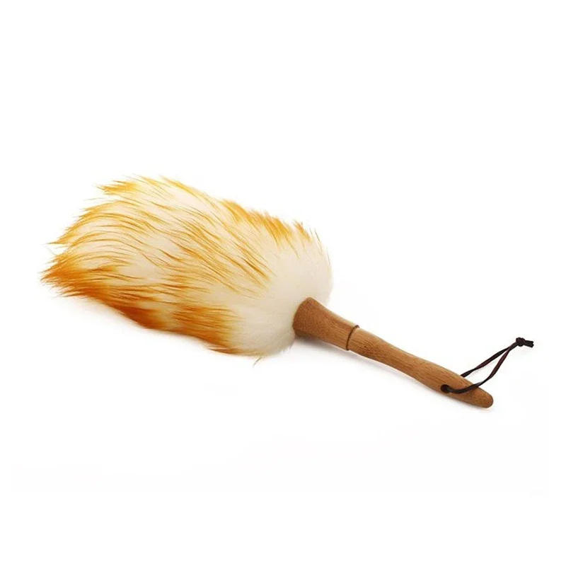 Description Picture 2 of itemAnti-static yellow and grey wool duster brush,A good helper for home cleaning