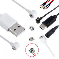 2A Miniature 4. 0MM Magnetic Connector PogoPin Male Female USB Dock Cable Charger Power Smart Swristand Medical Wearable Ring