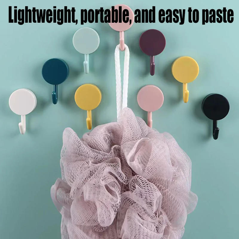Description Picture 5 of itemCreative Adhesive Hook With No Trace And Strong Hook, Cute Wall Hook, Kitchen, Bathroom, No Punching Macaron Clothes Hook