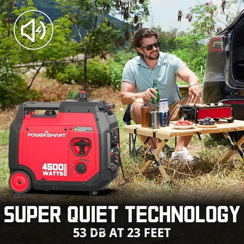 Description Picture 5 of item4500-Watt Super Quiet RV-Ready Inverter Generator Portable Generator Gas Powered with Electric Start CO Sensor