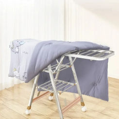 Stainless Steel Balcony Clothes Drying Rack Floor-standing Folding Bedroom Balcony Clothes Rack Household Clothes Drying Racks H