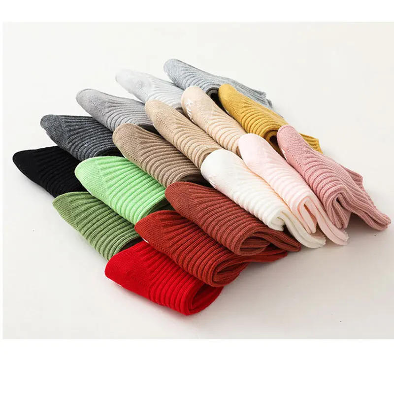 Description Picture 3 of itemSpring Autumn White Floor High Long Socks Korean Casual Cotton Stitch Anti-slip Stripe Stocking for Kids Newborn Baby Girls Boys
