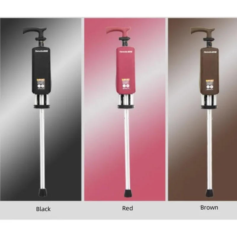 Description Picture 4 of itemHigh Quality Aluminum Alloy Foldable Walking Cane Stick With Seat Adjustable Elderly Crutch Chair With Stool