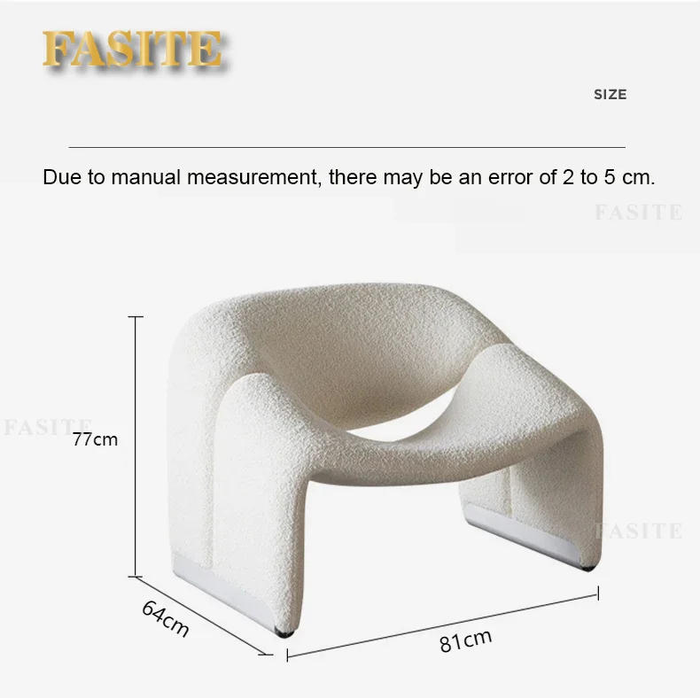Description Picture 2 of itemSofa Living Room Sofas Chair Home Furniture Living Room Chairs Nordic Style Single Designer Light Simple Leisure Creative