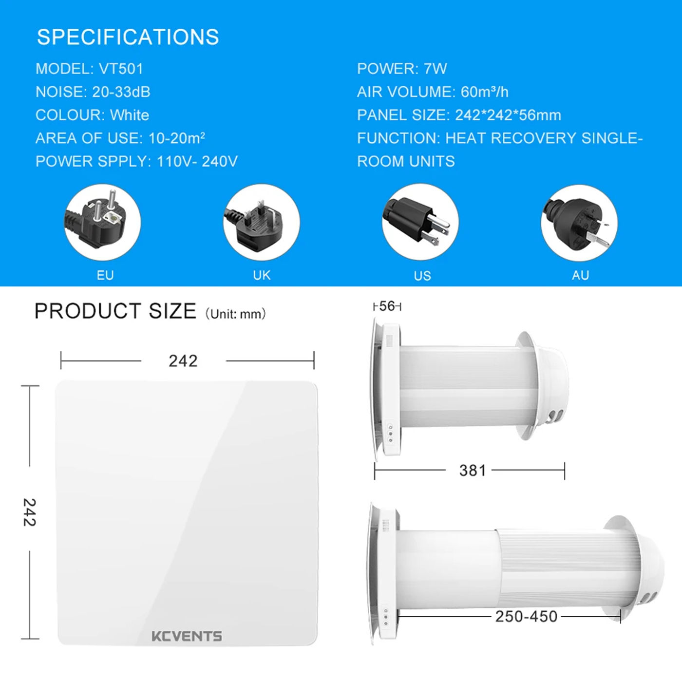 Description Picture 3 of itemKCvents VT501 three-layer air filtration replacement core