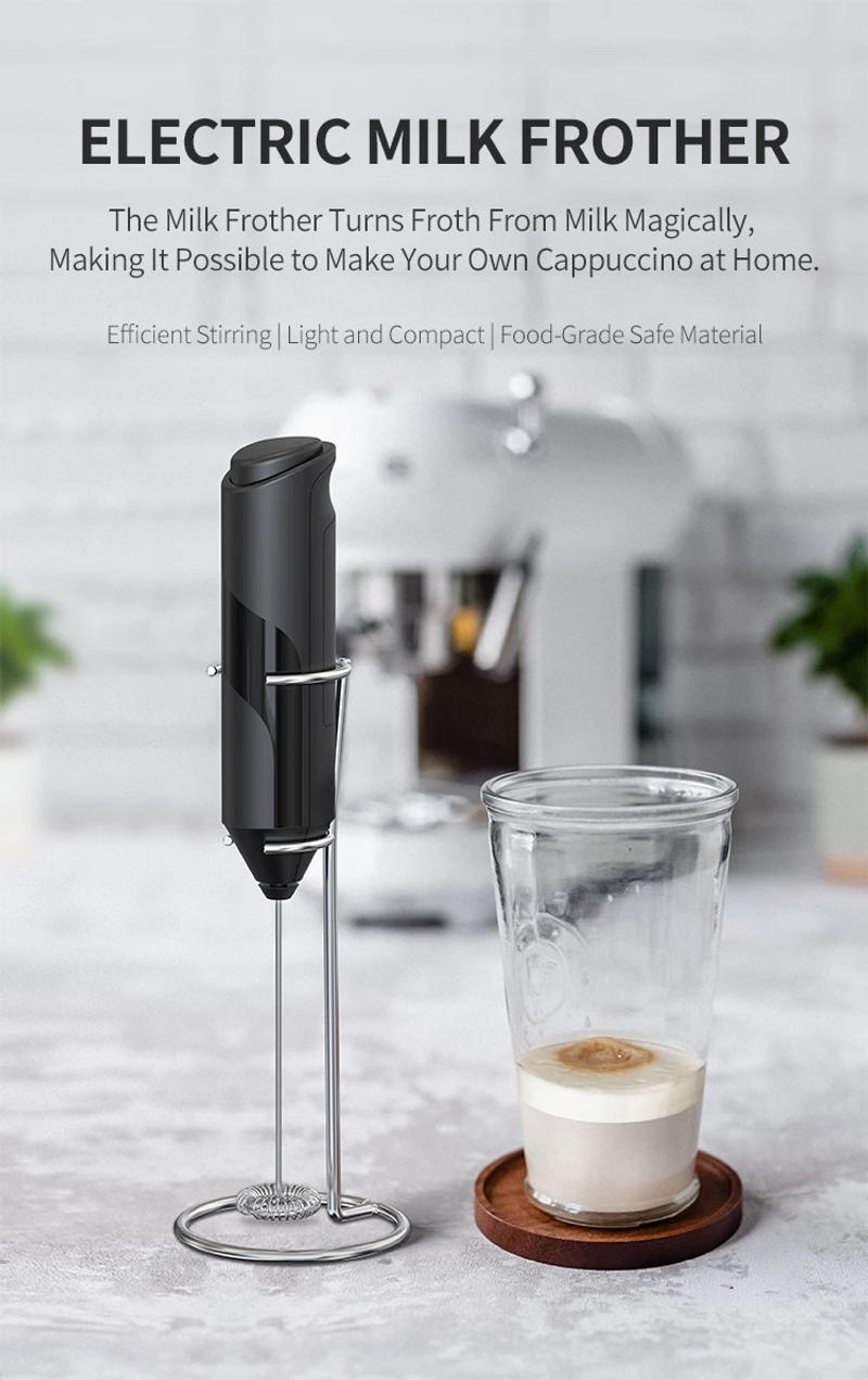Description Picture 3 of itemElectric Milk Frother Portable Mini Handheld Fast Foamer Coffee Cappuccino Whisk Mixer Food Blender