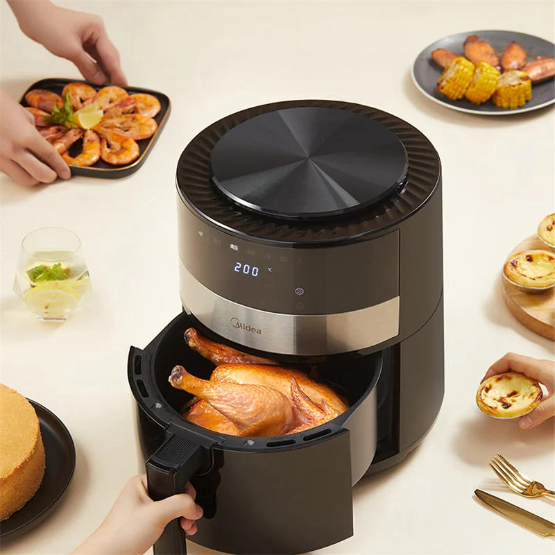 Description Picture 3 of item4.5L Air Fryers Without Oils Automatic Intelligence Electric Air Pan Multifunctional Air Fryer Oven Airfryer Accessories Kitchen
