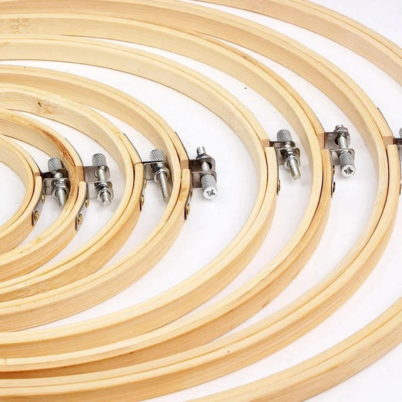 Description Picture 5 of item10pcs/Lot Dia 3-12inch Round Embroidery Hoops Wooden Beech Cross Stitch frame Hoops Craft Embroidery Tools