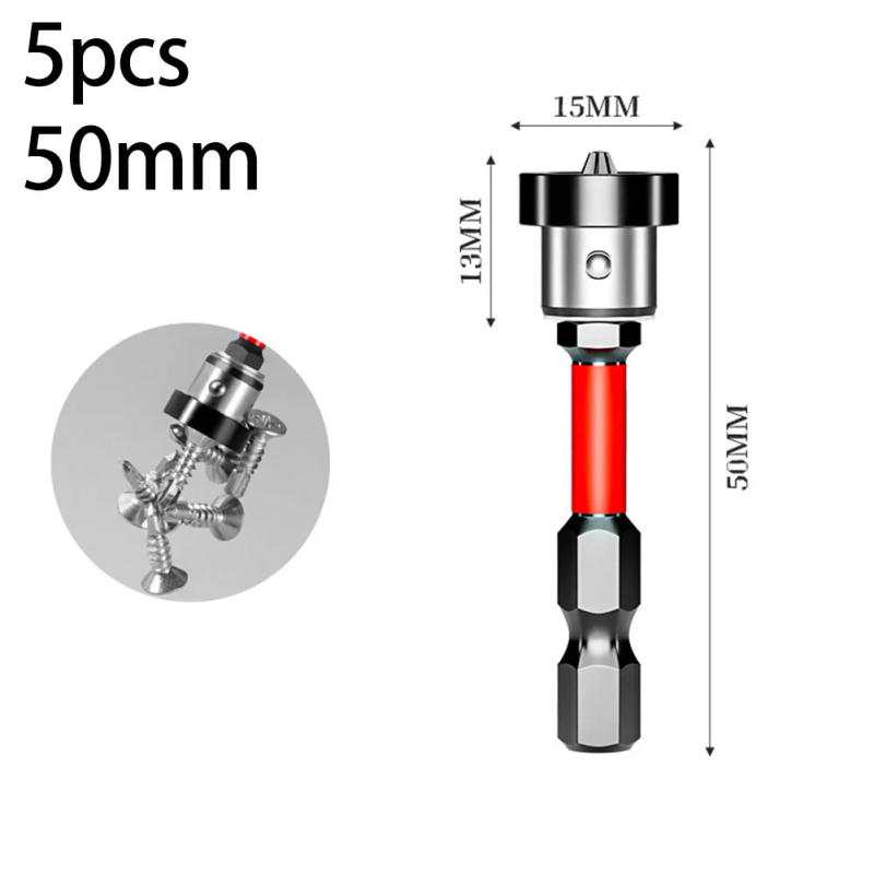 Description Picture 6 of item5pcs Positioning Screwdriver Bits Drywall Screw Bits 50mm Gypsum Board Plasterboard Screws Locating Batch Head Drilling Tools