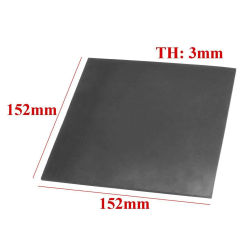 Zwart Vierkant Rubber Chemische Weerstand Hoge Temperatuur Rubber Plaat 152*152*3 Mm Beste