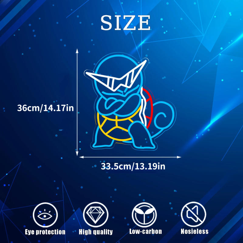 Description Picture 4 of itemPikapika Anime Neon Sign For Game Room Decor Usb Powered Night Light for Bedroom for Man Cave Bar Kids Room Club Decor Kid Gifts