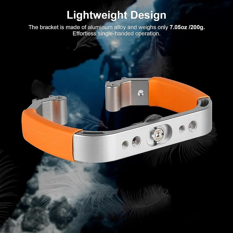 Description Picture 5 of itemSelens Diving Rig Handheld Video Dive Light Stabilizer Tray For Sport Camera Gopro Waterproof Bracket Photography Accessories