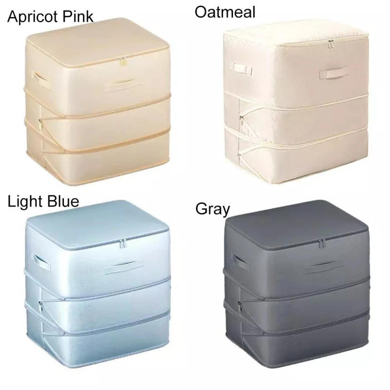 Description Picture 4 of itemUltra Space Saving Self Organizer Condense Duvet Storage Bag For Blankets Bedding Foldable Storage Bag For Moving Traveling