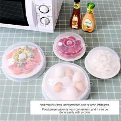 Microwave Heating Sealing Lid Can be Superimposed On Refrigerator Transparent Fresh-keeping Dust Covers Lid Plastic Bowl Lid