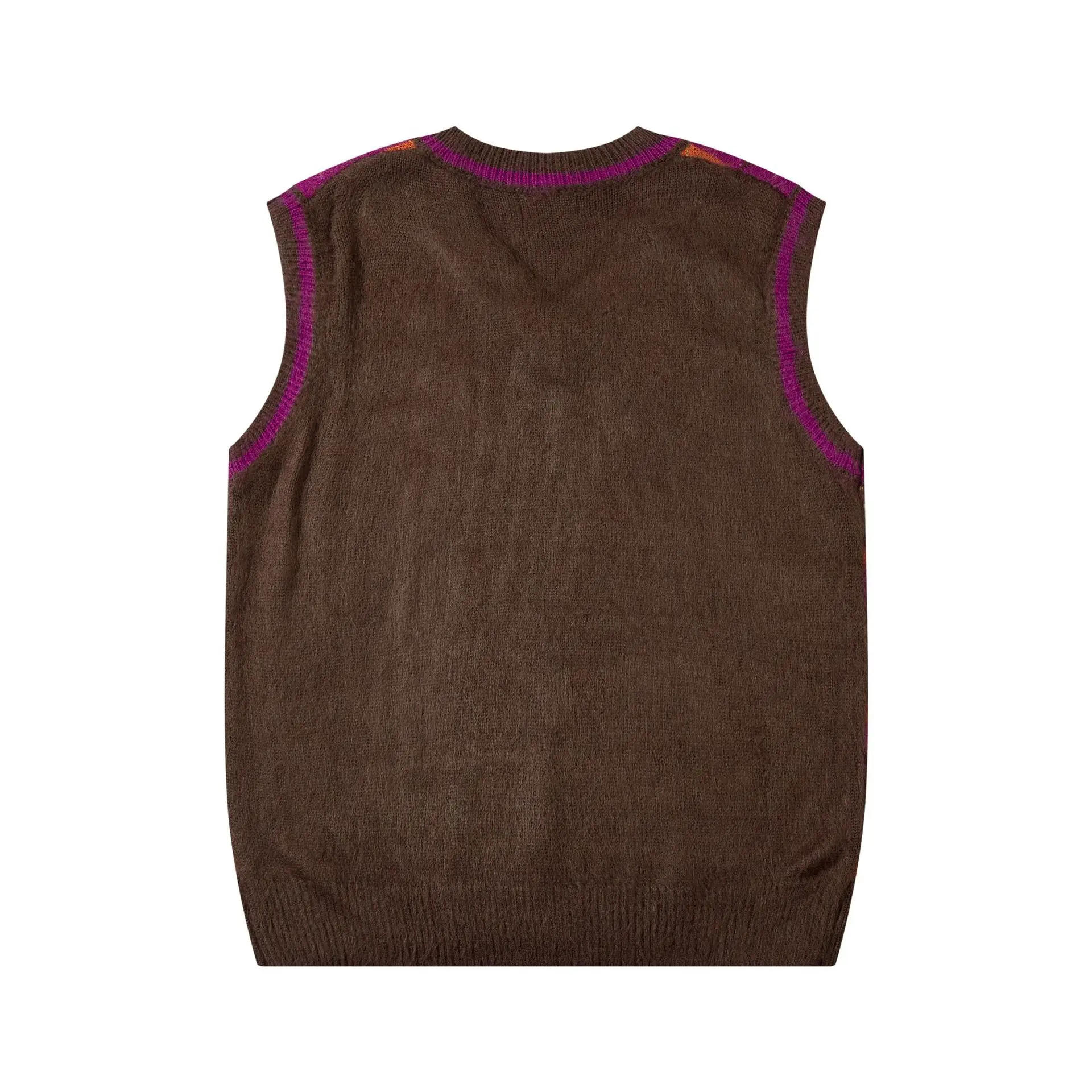 Description Picture 5 of itemVintage Sleeveless Sweater Men Striped Star Print Loose Knitted Pullover Casual Oversized Sweaters Jumpers Spring Autumn Tops