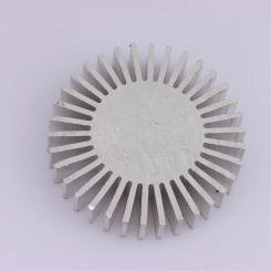 COB Radiator Diameter 50mm 3~7W High Power Led Heatsink Sunflower Solid Radiator Round Alloy Aluminum