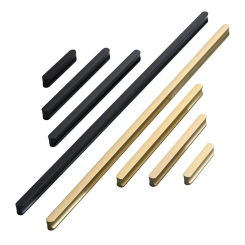 Modern Minimalist Light Luxury Round Head Handle Cabinet Doors Gold Black Cabinet Wardrobe Drawer Handle Minimalist