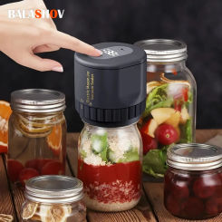 Portable Electric Mason Jar Vacuum Sealer Food Storage Kit for Wide-Mouth and Regular-Mouth Mason Jars Fermentation with Mason