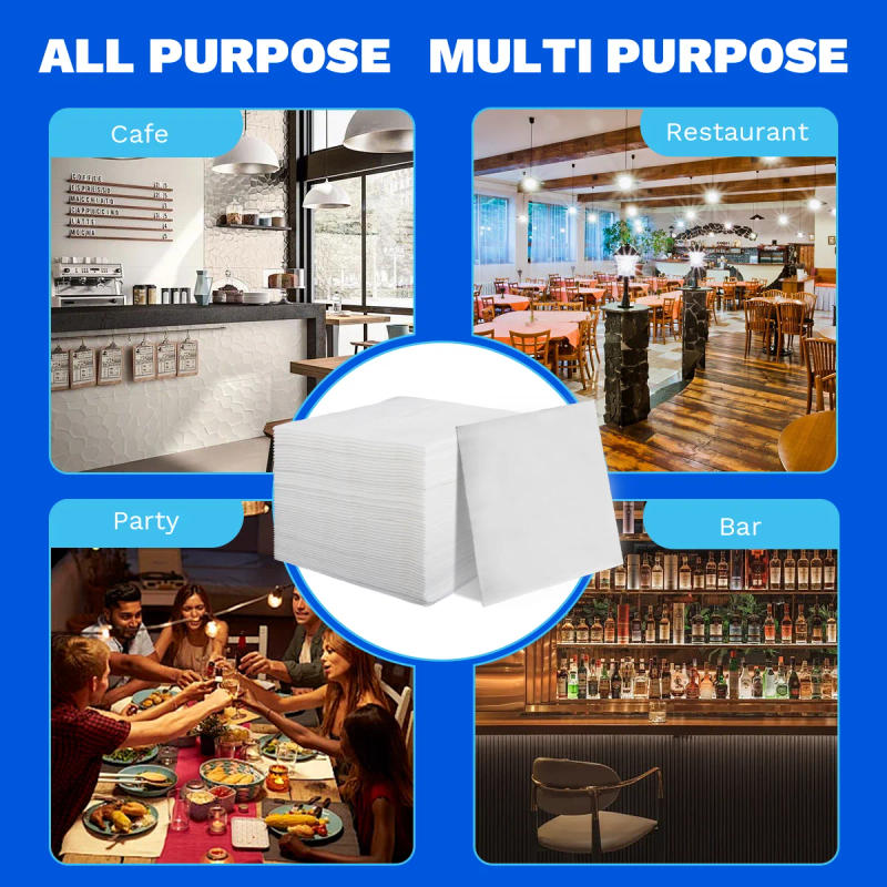 Description Picture 4 of itemJINYUDOME 25Pcs/50Pcs/100Pcs Disposable Linen-Feel Dinner Napkins,Prefolded Dust-Free Paper Towels Napkin Pad For Party Wedding