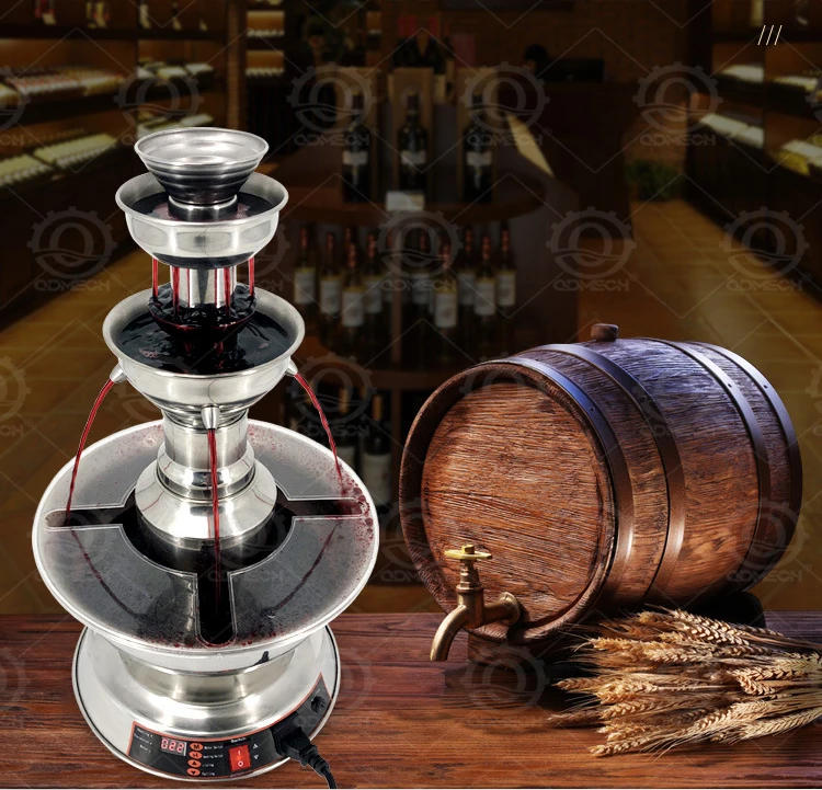 Description Picture 3 of itemDe Professional Service Kitchen Home Use Fountain Wine Display Fountain Machine