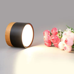 LED Downlight Ceiling Light 5/9/12W Nordic Wood Modern Led Surface Mounted Ceiling Light Spotlight Interior Decoration Light