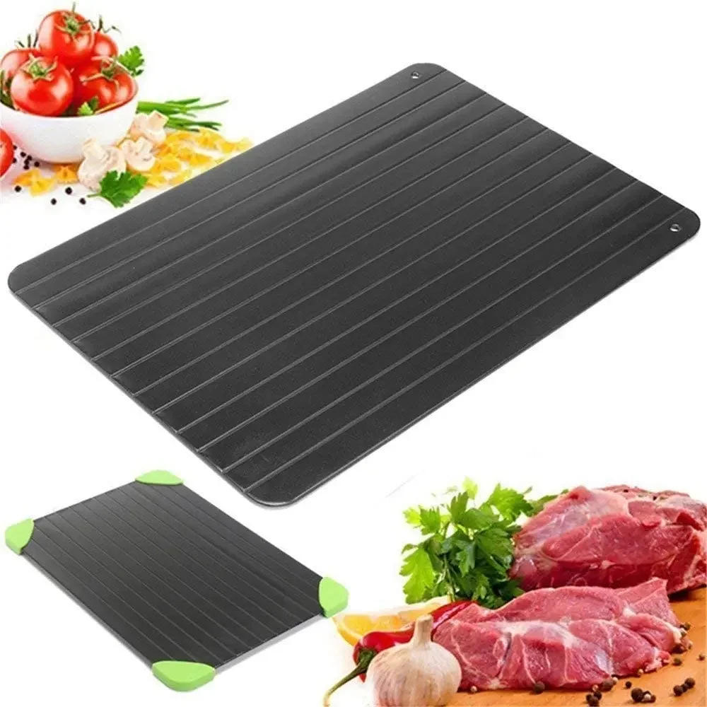 Description Picture 3 of itemFast Defrosting Tray for Frozen Meat Large Size Thawing Plate with Groove Design Defrost Food Rapid Safer Kitchen Gadgets Tools