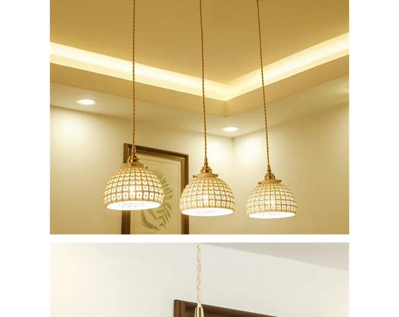 Description Picture 6 of itemNordic Ceramics Pendant Light festival pendant lamp coffee vintage Loft pendant home lighting fixtures ceramics