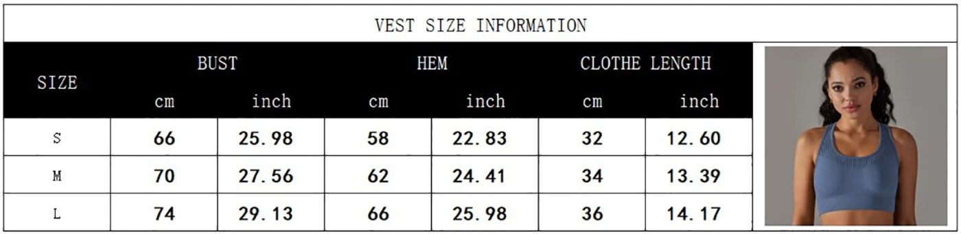 Description Picture 3 of itemSports Underwear Yoga Bra Women Shockproof Gym Bra With Pad Elastic Workout Vest Seamless  Yoga Running Fitness Tank Top