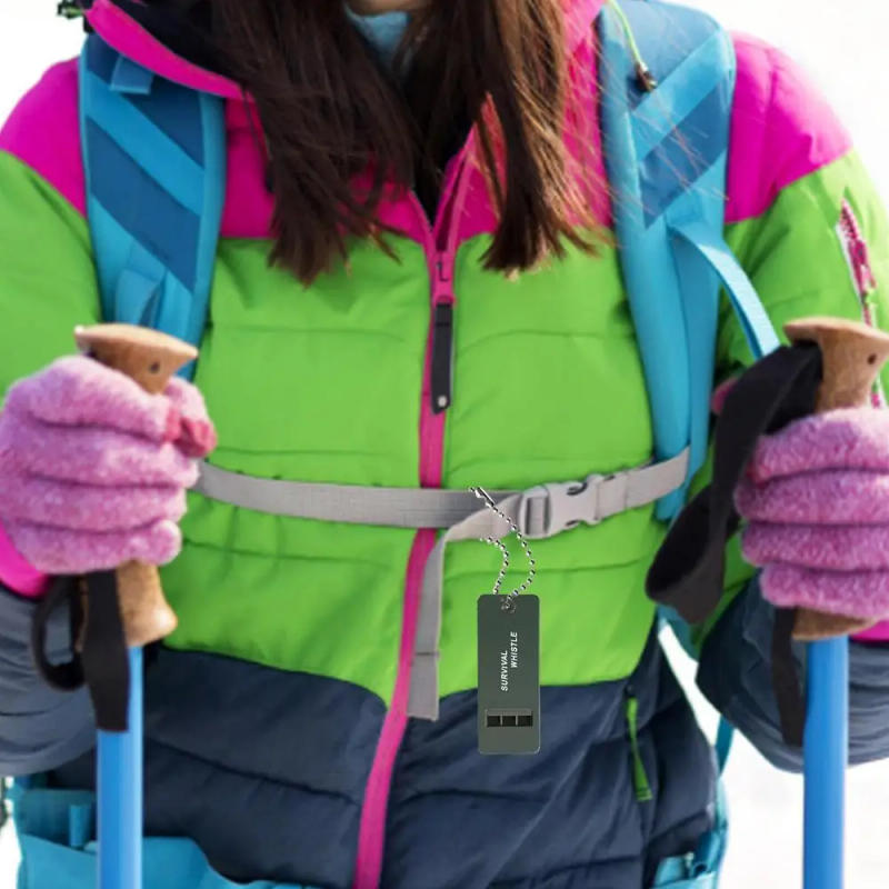 Description Picture 3 of item3-Frequency Whistle High Decibel Survival Whistle Outdoor Hiking Camping Whistle 3 Holes Hunting Whistle Emergency Survival Tool