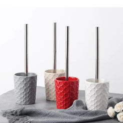 1pcs Ceramic toilet brush floor-standing wall-mounted base cleaning for WC bathroom accessories set household items